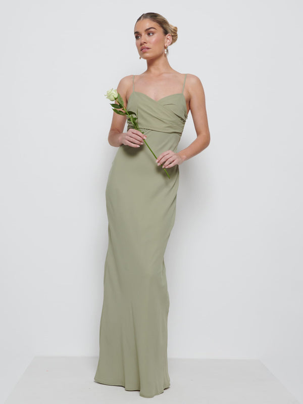 pretty lavish Kehlani Twist Cami Bridesmaid Dress