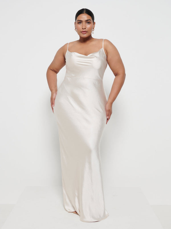 pretty lavish Keisha Maxi Bridesmaid Dress Curve