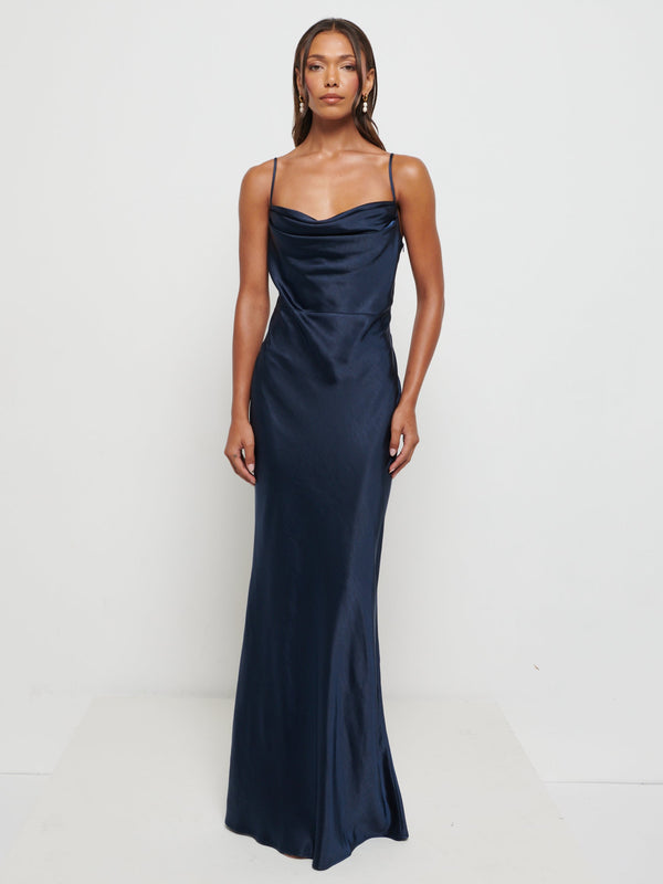 Pretty Lavish Keisha Maxi Satin Bridesmaid Dress