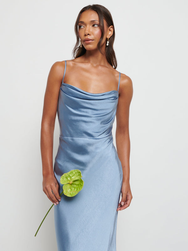 Pretty Lavish Keisha Maxi Satin Bridesmaid Dress