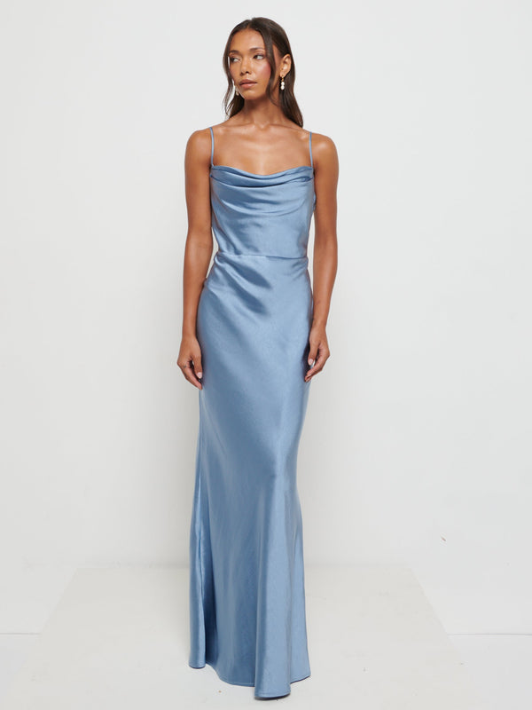 Pretty Lavish Keisha Maxi Satin Bridesmaid Dress