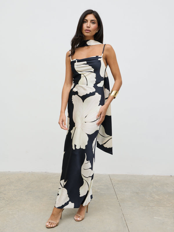 pretty lavish Keisha Scarf Maxi Dress