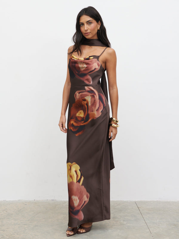 pretty lavish Keisha Scarf Maxi Dress