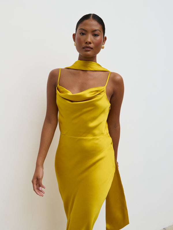 Pretty Lavish Keisha Scarf Midaxi Dress