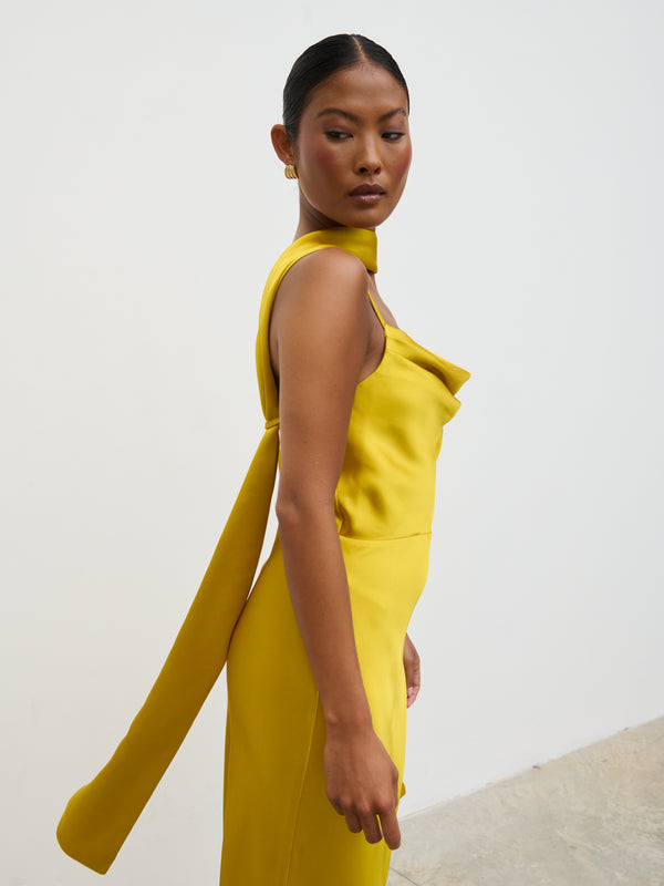 Pretty Lavish Keisha Scarf Midaxi Dress