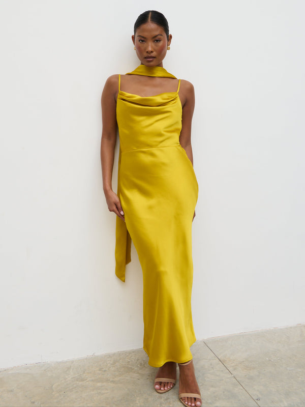 pretty lavish Keisha Scarf Midaxi Dress