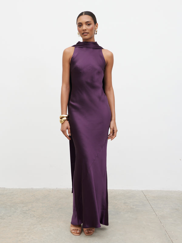 Pretty Lavish Lethe Drape Scarf Maxi Dress