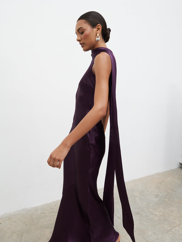 Pretty Lavish Lethe Drape Scarf Maxi Dress