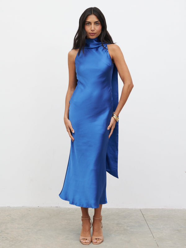Pretty Lavish Lethe Drape Scarf Midaxi Dress