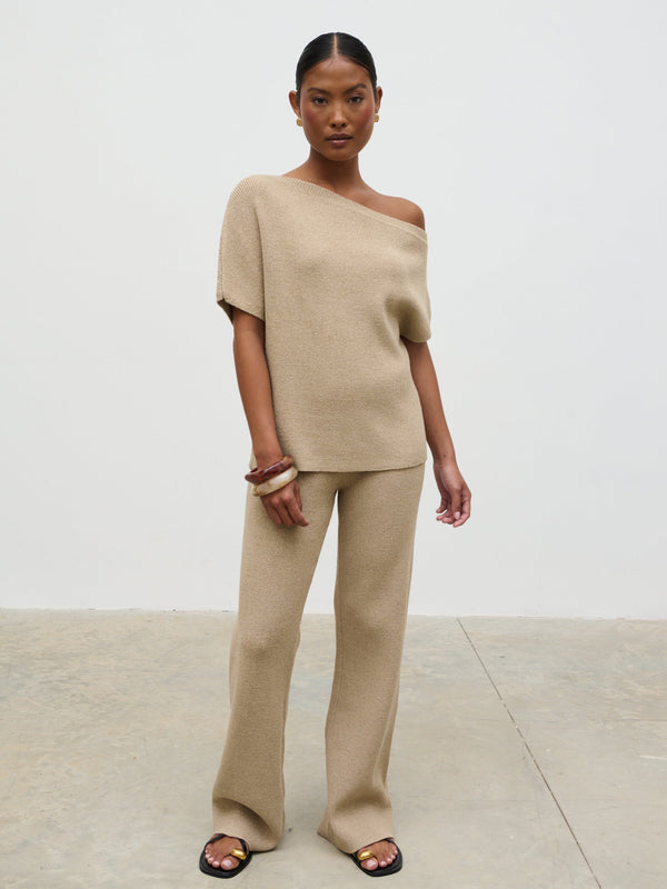 Pretty Lavish Lily Cold Shoulder Knit Top