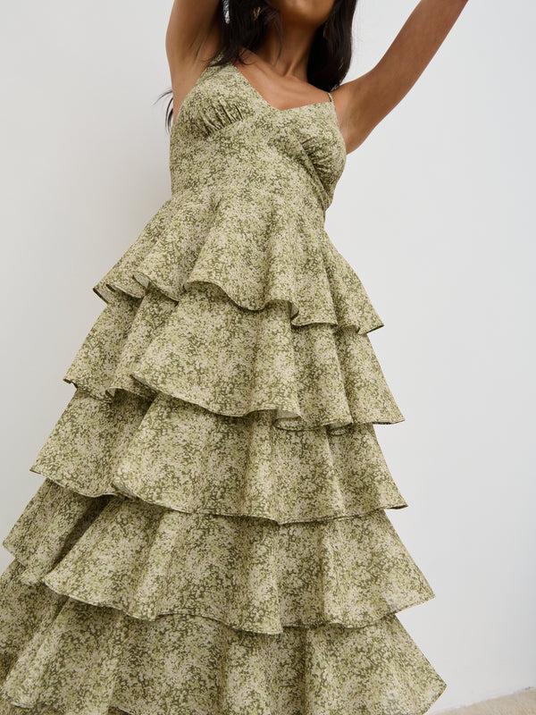 Pretty Lavish Lissy Tie Back Midaxi Dress