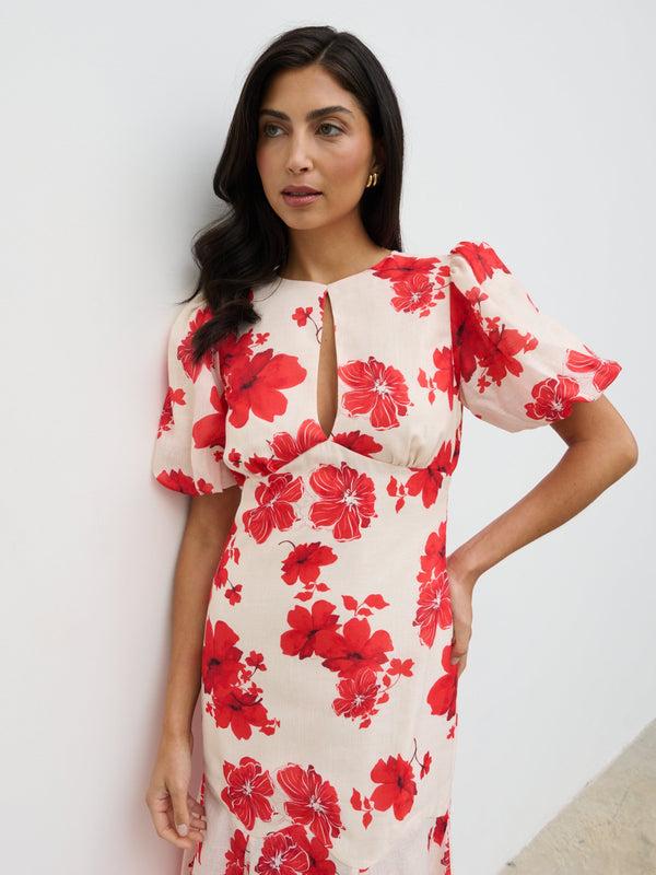 Pretty Lavish Lottie Puff Sleeve Dress