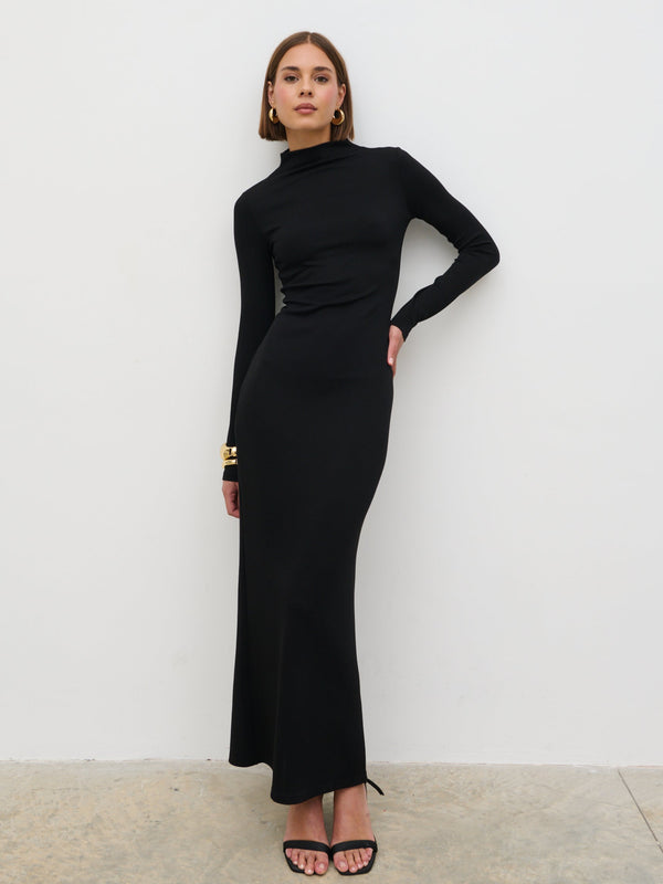 Pretty Lavish Mabel High Neck Jersey Maxi Dress