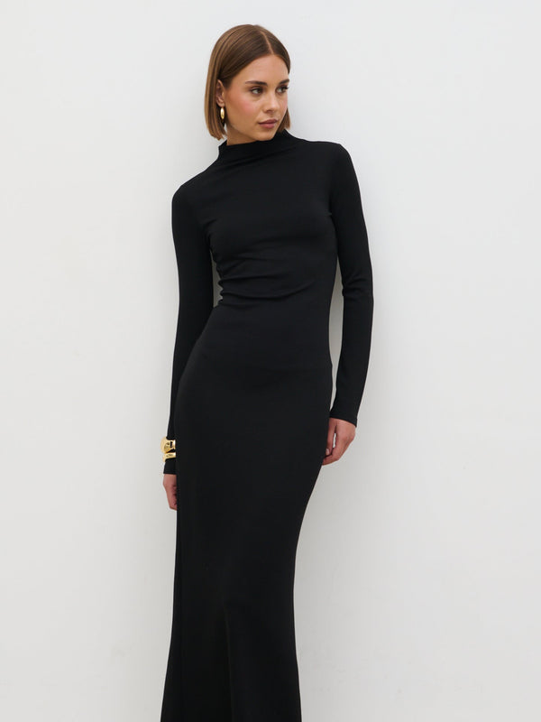 Pretty Lavish Mabel High Neck Jersey Maxi Dress