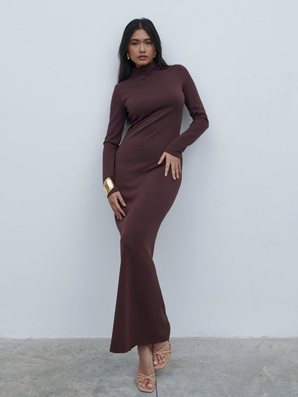 pretty lavish Mabel High Neck Jersey Maxi Dress