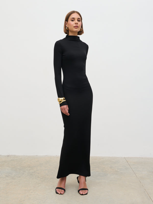 pretty lavish Mabel High Neck Jersey Maxi Dress