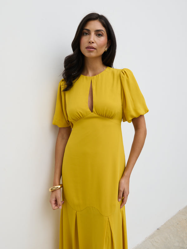 Pretty Lavish Maribel Puff Sleeve Maxi Dress