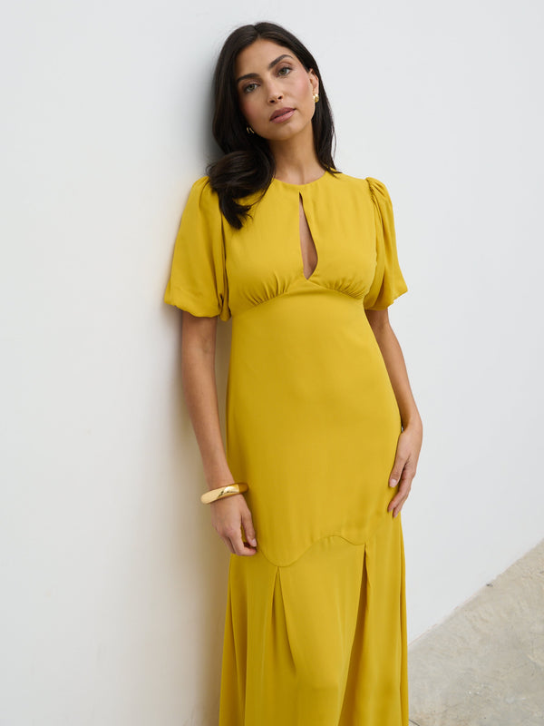 Pretty Lavish Maribel Puff Sleeve Maxi Dress