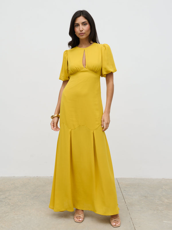 pretty lavish Maribel Puff Sleeve Maxi Dress