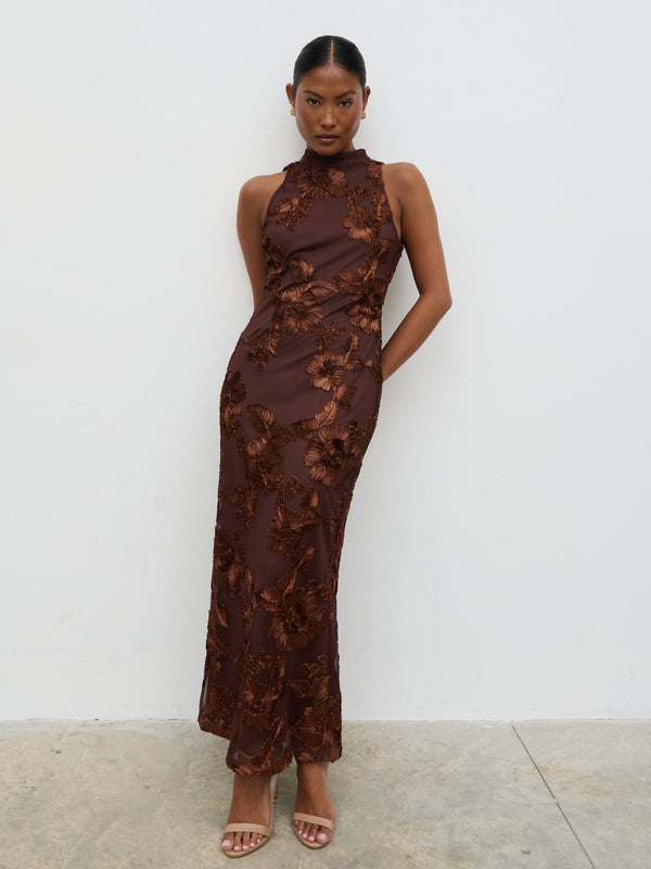 pretty lavish Meg Racer Midaxi Dress