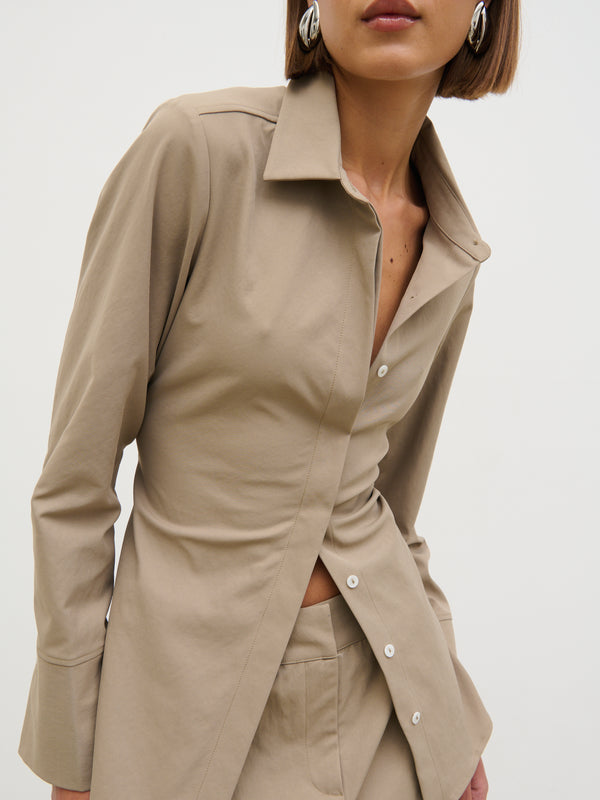 Pretty Lavish Myley Cinched Shirt