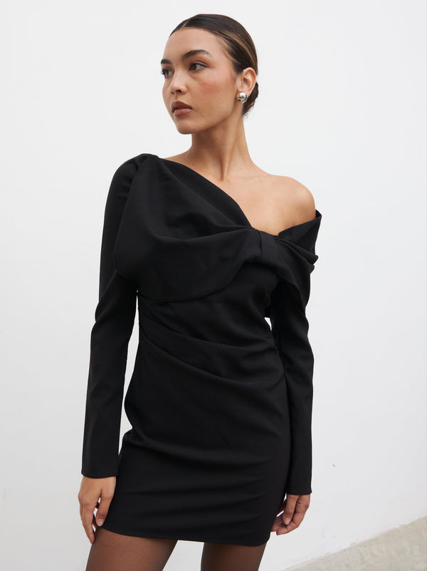 Pretty Lavish Naomi Exaggerated Bow Mini Dress