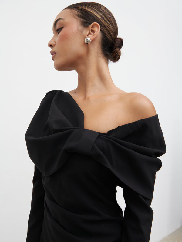 Pretty Lavish Naomi Exaggerated Bow Mini Dress