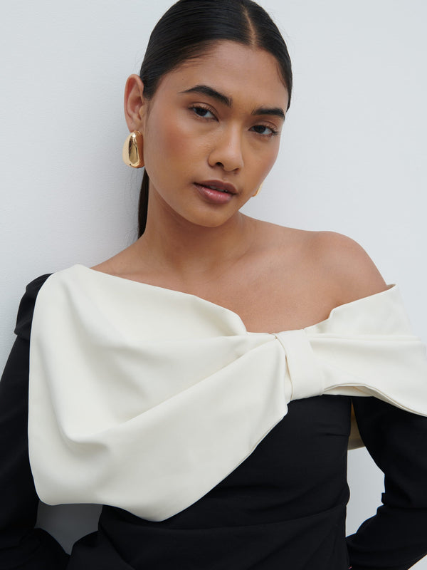 Pretty Lavish Naomi Exaggerated Bow Top