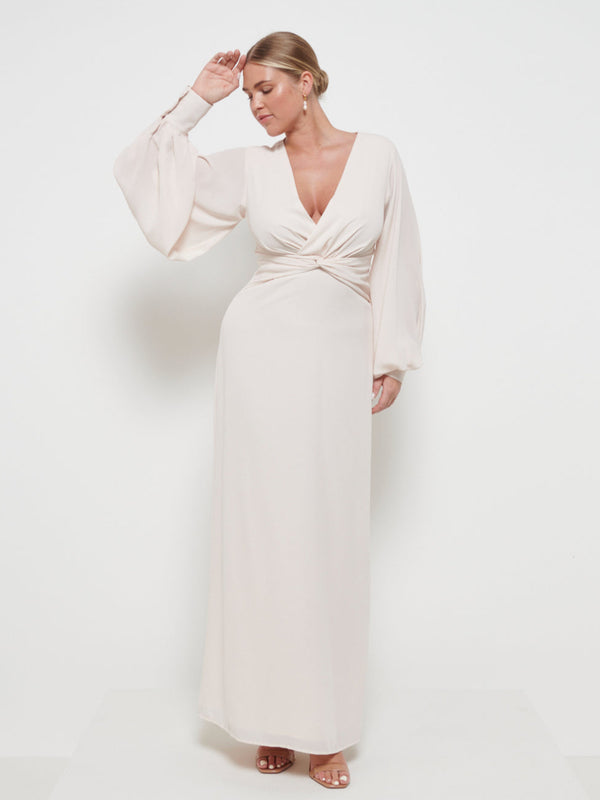 pretty lavish Nellie Knot Maxi Bridesmaid Dress