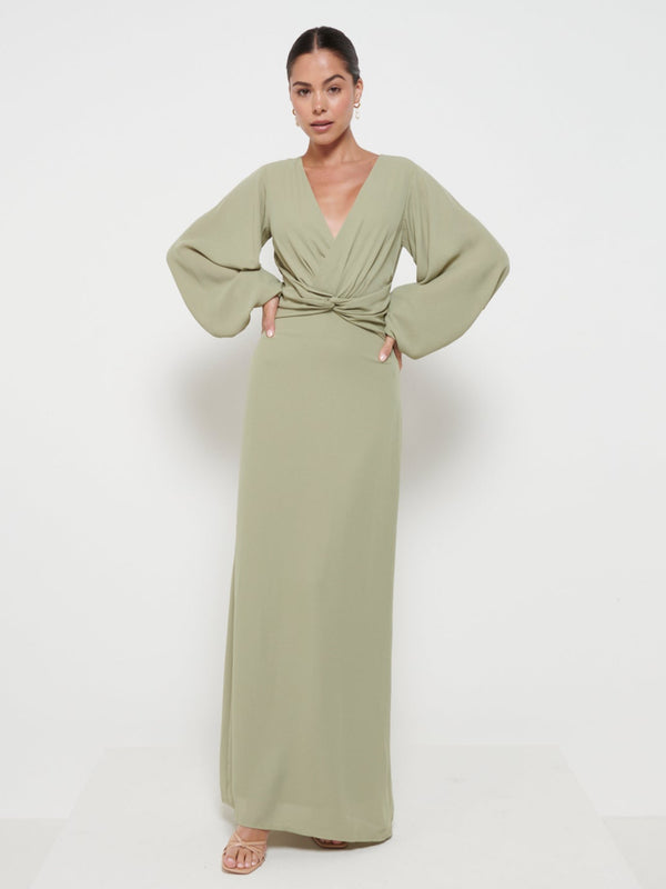 pretty lavish Nellie Knot Maxi Bridesmaid Dress