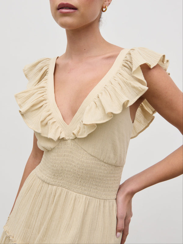 Pretty Lavish Opal Ruffle Maxi Dress