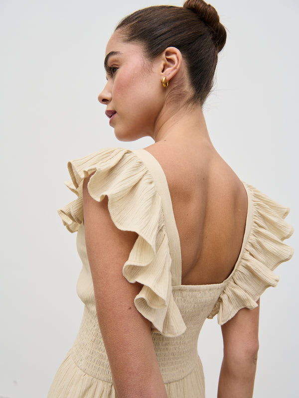 Pretty Lavish Opal Ruffle Maxi Dress