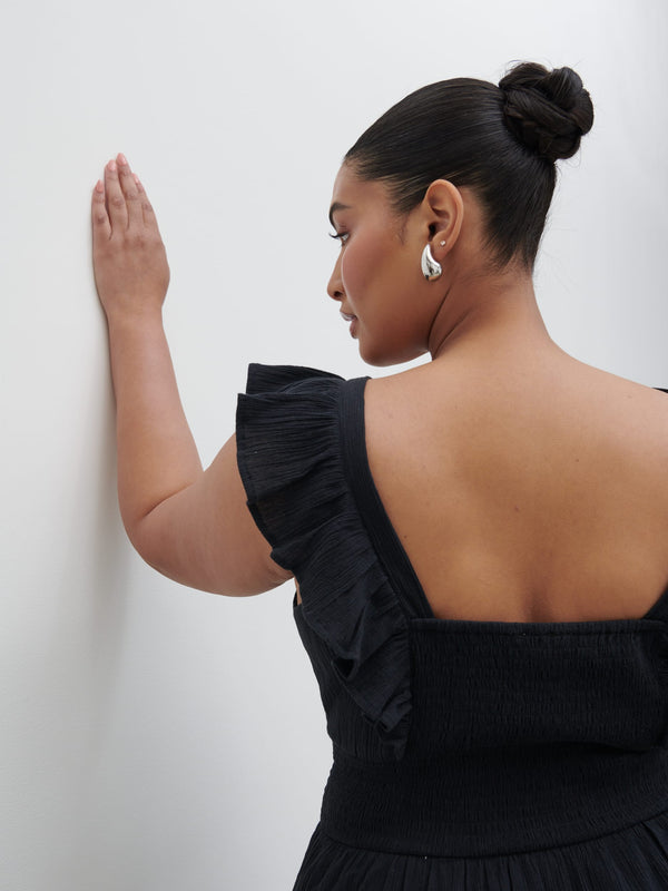 Pretty Lavish Opal Ruffle Midaxi Dress Curve