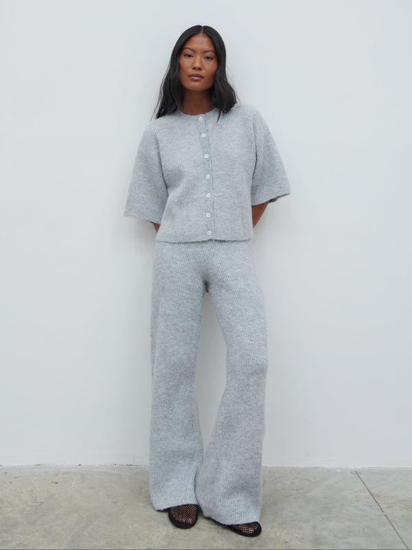 Pretty Lavish Ovalie Rib Knit Top