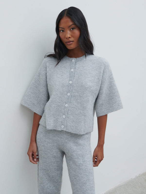 Pretty Lavish Ovalie Rib Knit Top