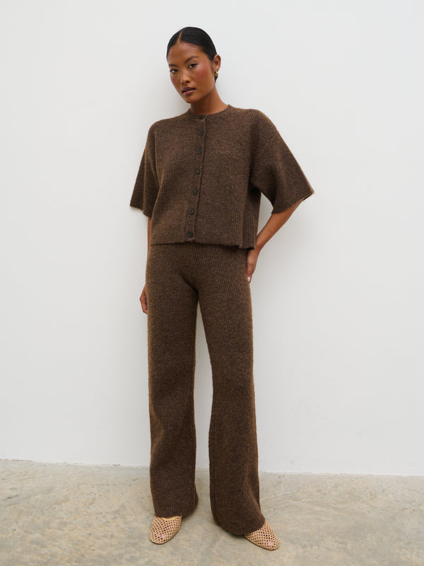 Pretty Lavish Ovalie Rib Knit Top