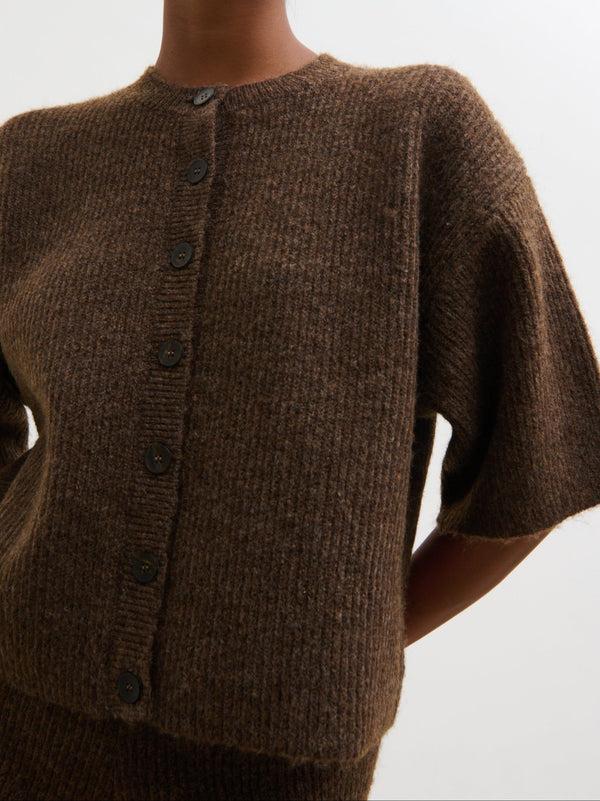 Pretty Lavish Ovalie Rib Knit Top