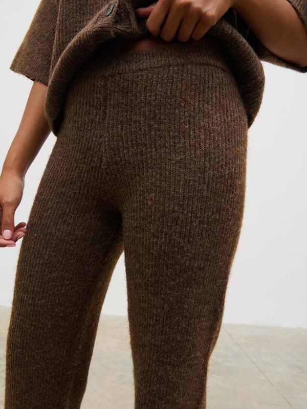 Pretty Lavish Ovalie Rib Knit Trousers