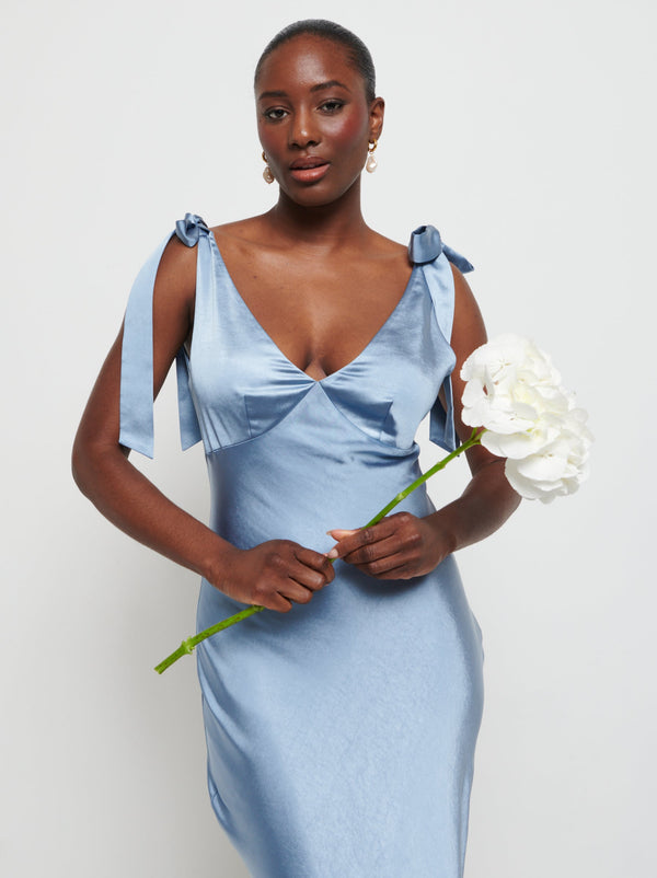 Pretty Lavish Piper Tie Maxi Bridesmaid Dress