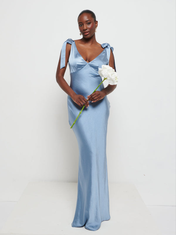 Pretty Lavish Piper Tie Maxi Bridesmaid Dress