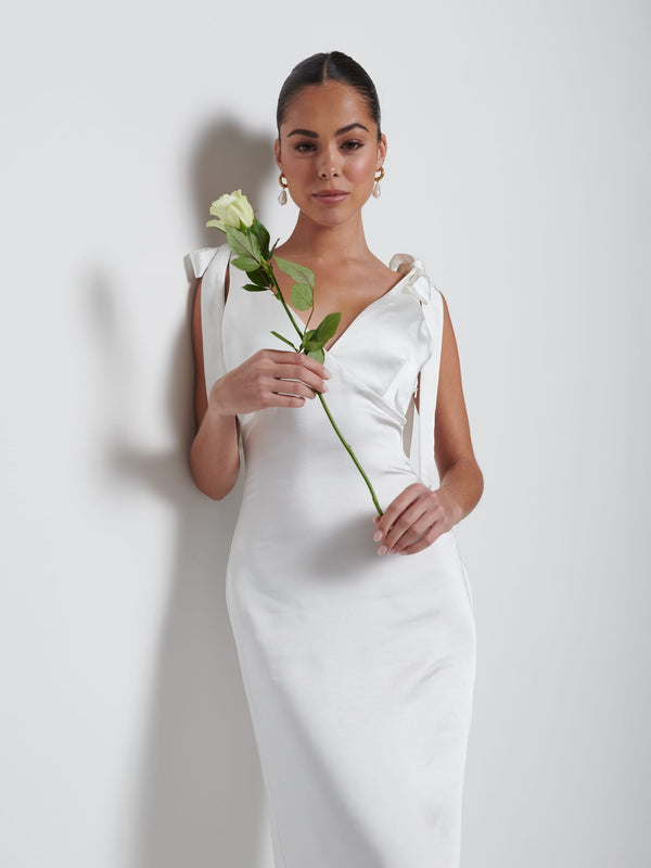 Pretty Lavish Piper Tie Maxi Bridesmaid Dress