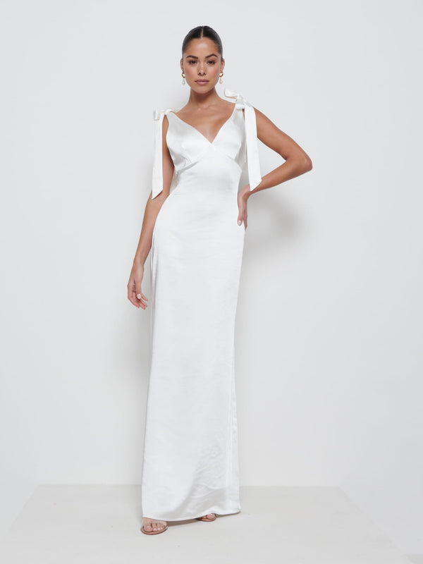 Pretty Lavish Piper Tie Maxi Bridesmaid Dress