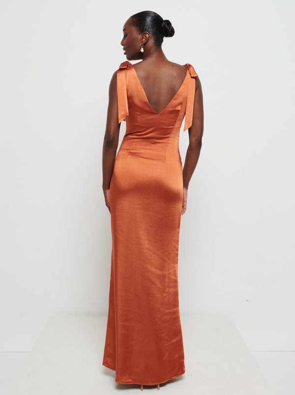 Pretty Lavish Piper Tie Maxi Bridesmaid Dress