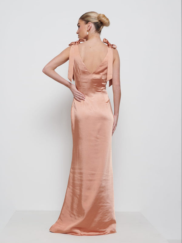 Pretty Lavish Piper Tie Maxi Bridesmaid Dress