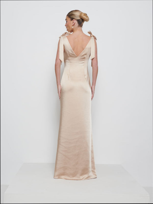 Pretty Lavish Piper Tie Maxi Bridesmaid Dress