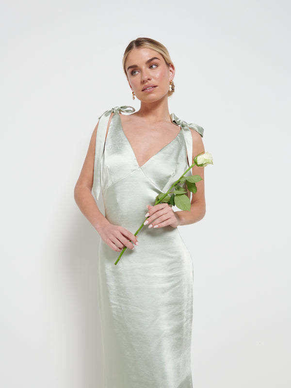 Pretty Lavish Piper Tie Maxi Bridesmaid Dress