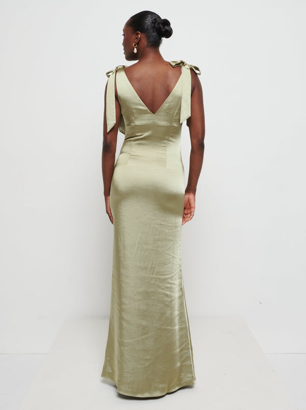 Pretty Lavish Piper Tie Maxi Bridesmaid Dress