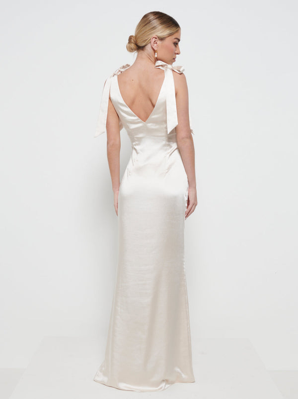 Pretty Lavish Piper Tie Maxi Bridesmaid Dress