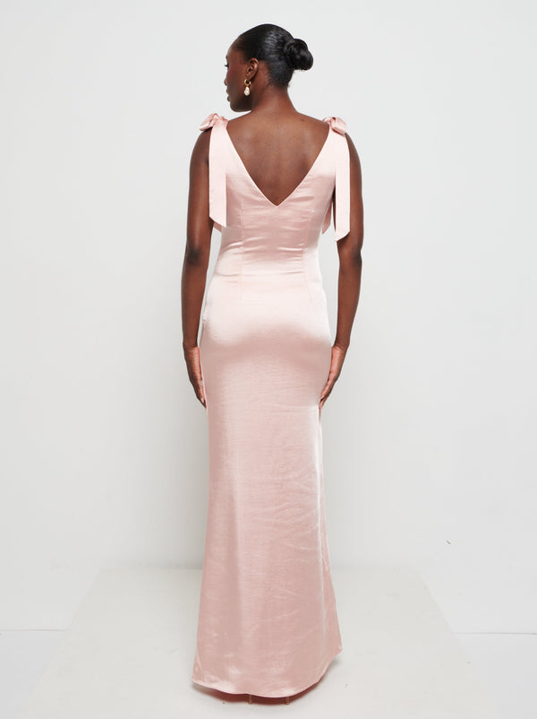Pretty Lavish Piper Tie Maxi Bridesmaid Dress