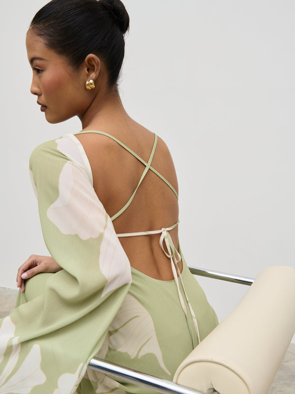 Pretty Lavish Primrose Kimono Sleeve Maxi Dress